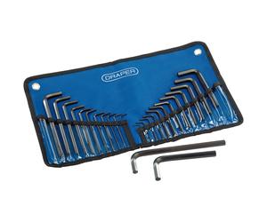 Draper Imperial Métricas Combinado Hex Llave Juego 25 Piezas Vinilo Guardar Roll