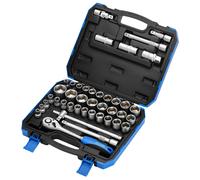 Draper Imperial Métricas Enchufe Juego 1.3cmD 41p 6 Punto Cromo Estándar Largo