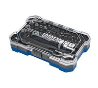 Draper Juego de 55 destornilladores y puntas de trinquete de agarre suave - 13442 - Juego de soporte de precisión y brocas, puntas magnéticas para cambio rápido, enchufes HI-TORQ (6-13 mm)