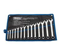 Draper Juego de llaves combinadas HI-TORQ de 14 piezas, 34236, métricas de 8 a 24 mm, cromadas