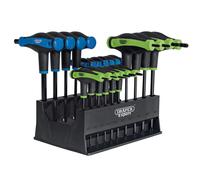 Draper Juego de llaves Expert TX-STAR® & Hex Soft Grip Metric T-Handle - 20 piezas