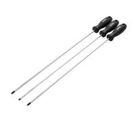 Draper Largo Alcance Duro Agarre Screwdriver Juego 3 Pieza 450mm Magnético 13580