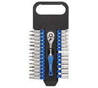 Draper Métrico Enchufe Juego 0.6cmD 27 Piezas Torx Hex & Screwdriver Brocas
