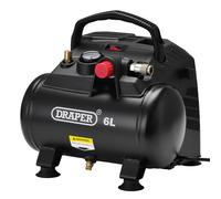 Draper Portátil Aire Compresor 6L sin Aceite 1.2kW/1.5hp 230V Peso 7.7kg 02115