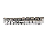 Draper Suelto Métrico Enchufe Juego 1.3cm Bi Hex Cromo Pulido 23 Piezas 34561