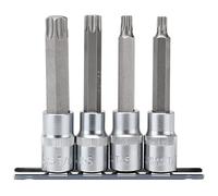 Draper t-tx/4/100 1/2 "SQ. DR. TX STAR & # 174; Socket Bit Set (4 piezas), color azul