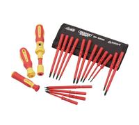 Draper XP1000 - Juego de destornilladores dinamométricos de 19 piezas, hoja intercambiable con doble aislamiento VDE - 81762 - Juego de destornilladores de herramientas eléctricas