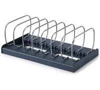 Joseph Joseph Soporte organizador Drawstore 7 compartimentos para bandejas y tablas Gris