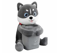 drburpily Caja de reposabrazos con cajón, caja de papel colgante con dibujos animados para asiento de coche, adornos de tela para decoración interior de coche, caja de papel con cajón, tipo+3