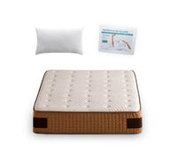 Dream&co - Pack Colchón Viscoelástico Premium PHANTASUS 32 cm + Almohada Fibra Hueca + Protector Algodón Rizo