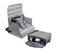 Dreambaby On-The-Go - Asiento elevador para niños, silla alta portátil con prácticos compartimentos de almacenamiento, se adapta a la mayoría de sillas de comedor, ligero, compacto y fácil de