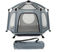 DREAMBABY Parque de Aventuras Pop-Up Tela con Bolsa de Transporte y Lonas Anti-UV, Ø 1,3 m H 1 m