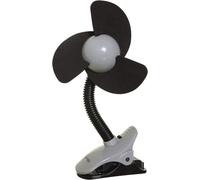 Dreambaby - Ventilador para cochecito de bebé con clip | Cuello flexible, cuchillas suaves