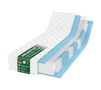 DREAMSTAR Ergo Flex XXL Duo Colchón de muelles ensacados 100x200cm | Colchón ergonómico de 7 zonas | Öko-TEX® | H2 (0-80kg) & H3 (80-100kg) | Hipoalergénico y antibacteriano | 22 cm de altura 100 x