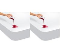 Dreamzie - Cubre Colchon 80x200 cm - Impermeable y Resistente - Protector Colchon 80x200 cm - Protección Óptima y Transpirable (Paquete de 2)