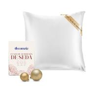 DREAMZIE Doble Cara 100% 19 mm Funda de Almohada de Seda Pura de moras para la Salud del Cabello y la Piel Funda, de Almohada con Cremallera Oculta, 1 Pieza, 60x60 cm, Perla