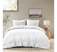 Dreamzie Funda Nordica Cama 135 - Ropa de Cama Microfibra Suave Oeko-Tex - Juego de Funda Edredon 200x200 cm con 2 Fundas Almohada 80x80 cm - Blanco