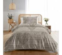Dreamzie Funda Nordica Cama 90 Estampado Texto Corazón con 1 Funda Almohada 80x80 cm - Funda nordica 135x200 de 100% Microfibra - Certificada Oeko Tex