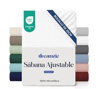 Dreamzie - Sábana Bajera 100x200cm Ajustable - Microfibra Ultra Suave