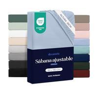 Dreamzie - Sábana Bajera 90x190cm Ajustable - 100% Microfibra - Suave