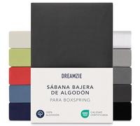 Dreamzie - Sabana Bajera para Boxspring - 180x200cm / 200x200cm - Algodón
