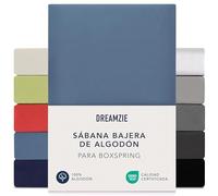 Dreamzie - Sabana Bajera para Boxspring - 90x200cm / 100x200cm - Algodón