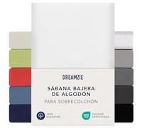 Dreamzie - Sabana Bajera para Sobrecolchon - 90x200cm / 100x200cm