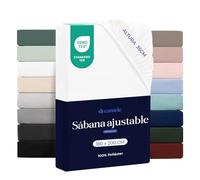 Dreamzie Sabanas 180x200 - Bonete 35 cm - Microfibra Suave - para Colchones Gruesos - Certificado Oeko-Tex - Blanco