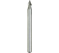 Dremel 118 - Juego de accesorios de fresado, 2 fresas de alta velocidad en forma de triángulo con un diámetro de trabajo de 3,2 mm