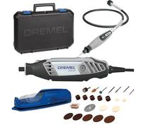 Dremel 3000 - Multiherramienta 130 W, kit con 1 complemento y 25 accesorios y estuche, velocidad variable 10.000-33.000 rpm para tallar, grabar, fresar, amolar, limpiar, pulir, cortar y lijar