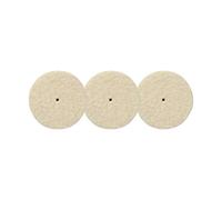 Dremel 429 - Paquete múltiple de discos de pulir, 3 discos de pulir con forma cilíndrica para acero, aluminio, latón, plata y oro (26 mm)