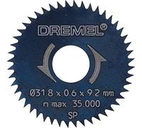 Dremel 546 Cuchilla de corte transversal, 1 discos de corte para herramientas rotativas para cortar madera y laminados, diámetro de trabajo 31,8 mm, profundidad máxima de corte 6,4 mm