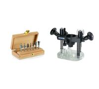 Dremel 660 - Juego De Brocas Para Router (7 Piezas) + Complemento para fresar por inmersión (335)