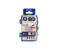 Dremel 681 Woodworking Set - Kit de accesorios con 20 accesorios para herramientas rotativas para trabajar la madera