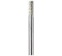 Dremel 7122 - Puntas de cilindro de diamante 2,4 mm, juego accesorios 2 muelas para herramienta rotativa para grabar, tallar y retocar madera, porcelana, cerámica, vidrio, cuero, plástico