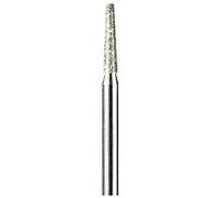 Dremel 7134 - Puntas de cabeza plana de diamante 2,0 mm, juego accesorios 2 muelas para herramienta rotativa para grabar, tallar y retocar madera, porcelana, cerámica, vidrio, cuero, plástico