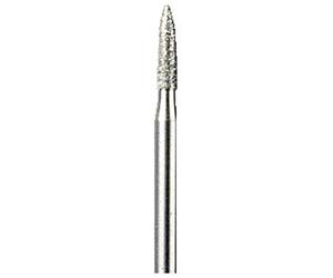 Dremel 7144 - Puntos de diamante 2,4 mm, juego accesorios 2 muelas para herramienta rotativa para grabar, tallar y retocar madera, porcelana, cerámica, vidrio, cuero, plástico