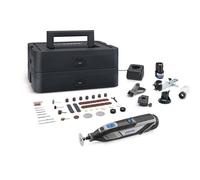 Dremel 8240 Multiherramienta Inalámbrica 12V con Batería de 2Ah, 5 Complementos, 1 Maletín Platinum BOX, 65 Accesorios para Cortar, Grabar, Lijar, Pulir, Afilar y Perforar