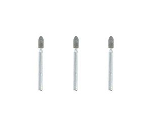 Dremel 83322 Piedras de amolar de carburo de silicio, 3 accesorios para herramientas rotativas para amolar, afilar y grabar en piedra, vidrio y metales no ferrosos