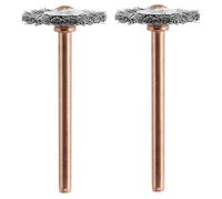 Dremel Cepillos de acero inoxidable 530-02 (paquete de 2), 3/4 pulgadas de diámetro, amarillo