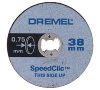 Dremel Discos de corte EZ SpeedClic SC409, 38 mm, paquete de 5 discos finos