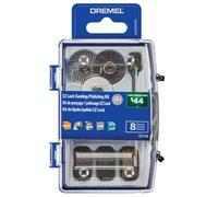 Dremel EZ726-01 EZ Lock - Juego de accesorios para herramientas rotativas para lijado, limpieza precisa o pulido de materiales, 8 piezas