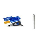 Dremel Grabadora Hobby 290-3/4 - Herramienta compacta (35 W, 3 accesorios, 4 plantillas) + 9924 - Puntas de grabado de carbono
