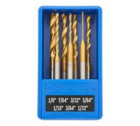 Dremel - Juego de 7 brocas 628HP con revestimiento de titanio, ideal para perforación de madera y metales blandos