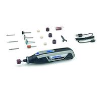 Dremel Lite 7760 - Multiherramienta Inalámbrica, Batería de Litio 3.6 V, Kit con 15 Accesorios, Cargador USB, Velocidad 8000-25000 RPM para Tallar, Grabar, Amolar, Limpiar, Pulir, Afilar y Lijar