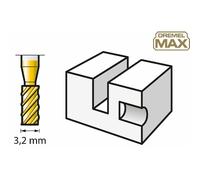 Dremel max broca de tallado de alto rendimiento (194dm) 2 brocas de al
