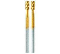 Dremel Broca de tallado 194DM – 2 brocas 3,2 mm, alto rendimiento con recubrimiento de titanio