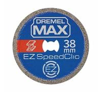 Dremel MAX Disco de corte de alto rendimiento (SC456DM) Disco de corte de metal con sistema EZ SpeedClic, 38 mm, durabilidad máxima de vida