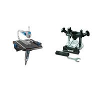 Dremel Moto-Saw MS20-1/5 - Sierra de calar estacionaria (70 W, 1 complemento, 5 accesorios) + Dremel - Complemento para fresar por inmersión (335)