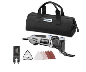 Dremel Multi-Max MM35-02 3.5 Amp Variable Speed Corded Oscillating Multi Tool Kit with 8 Accessories and Storage Bag - Ideal for Metal & Wood Cutting, Grout Removal, and Sanding Applications